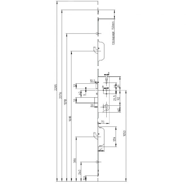 Serrure Ferco GU 5 points auto – Image 2
