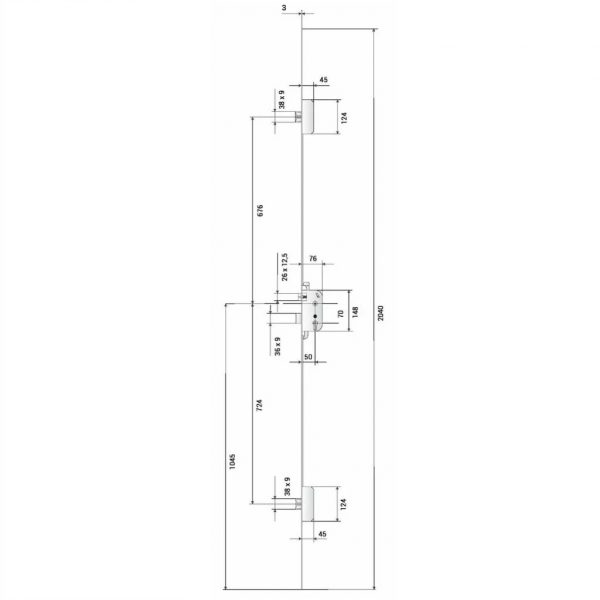 Serrure Bricard 3 points – Image 2