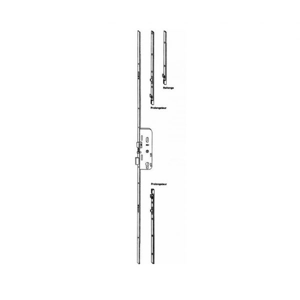 Serrure Ferco GU 3 points ajustable auto – Image 2