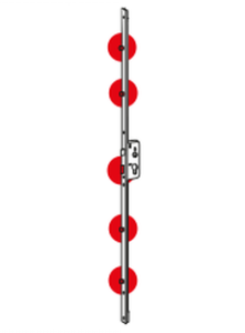 serrure 5 points encastrée